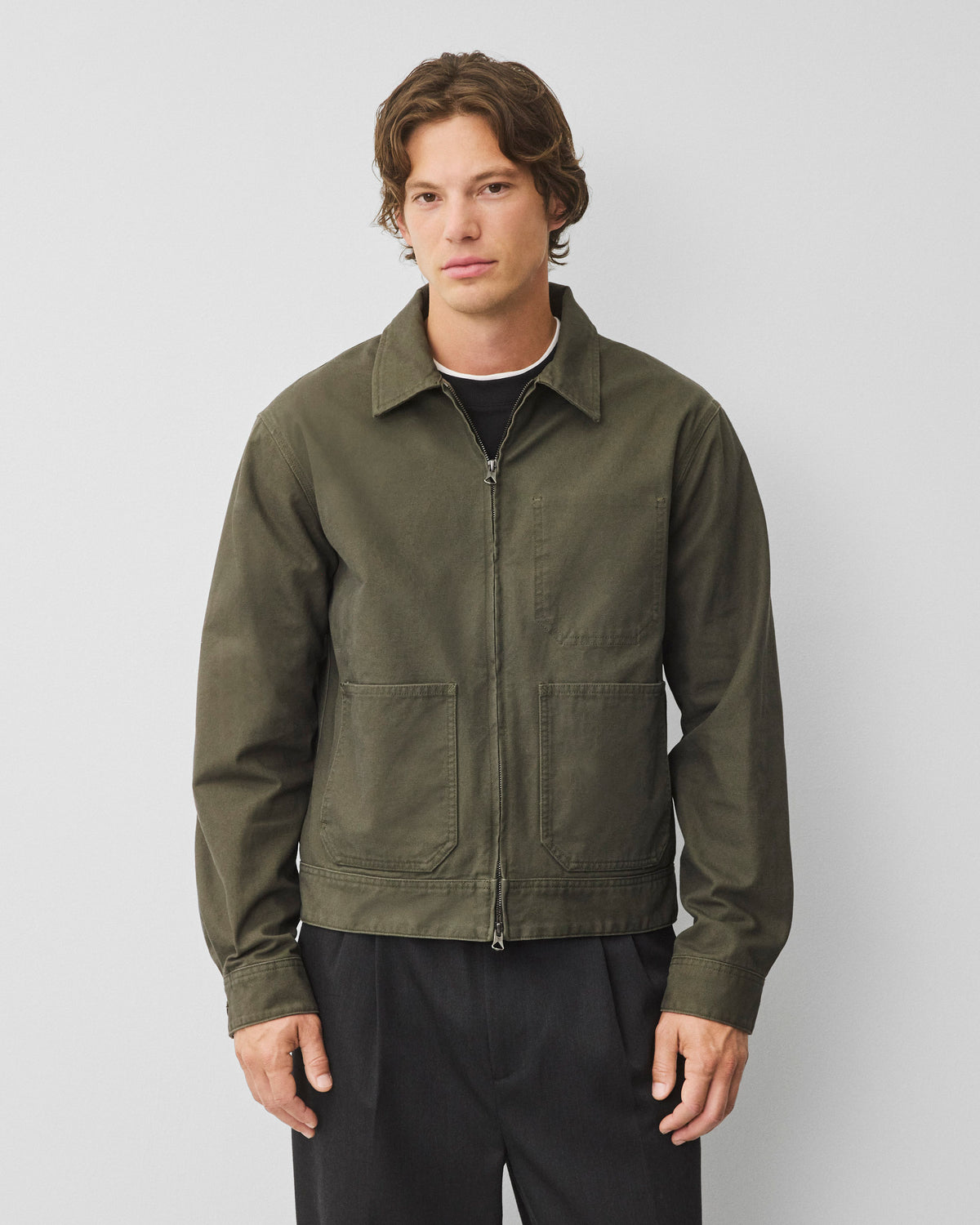 Cotton Canvas Grounds Jacket
