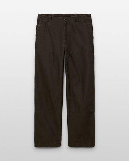 Cotton Canvas Relaxed Double Knee Pant