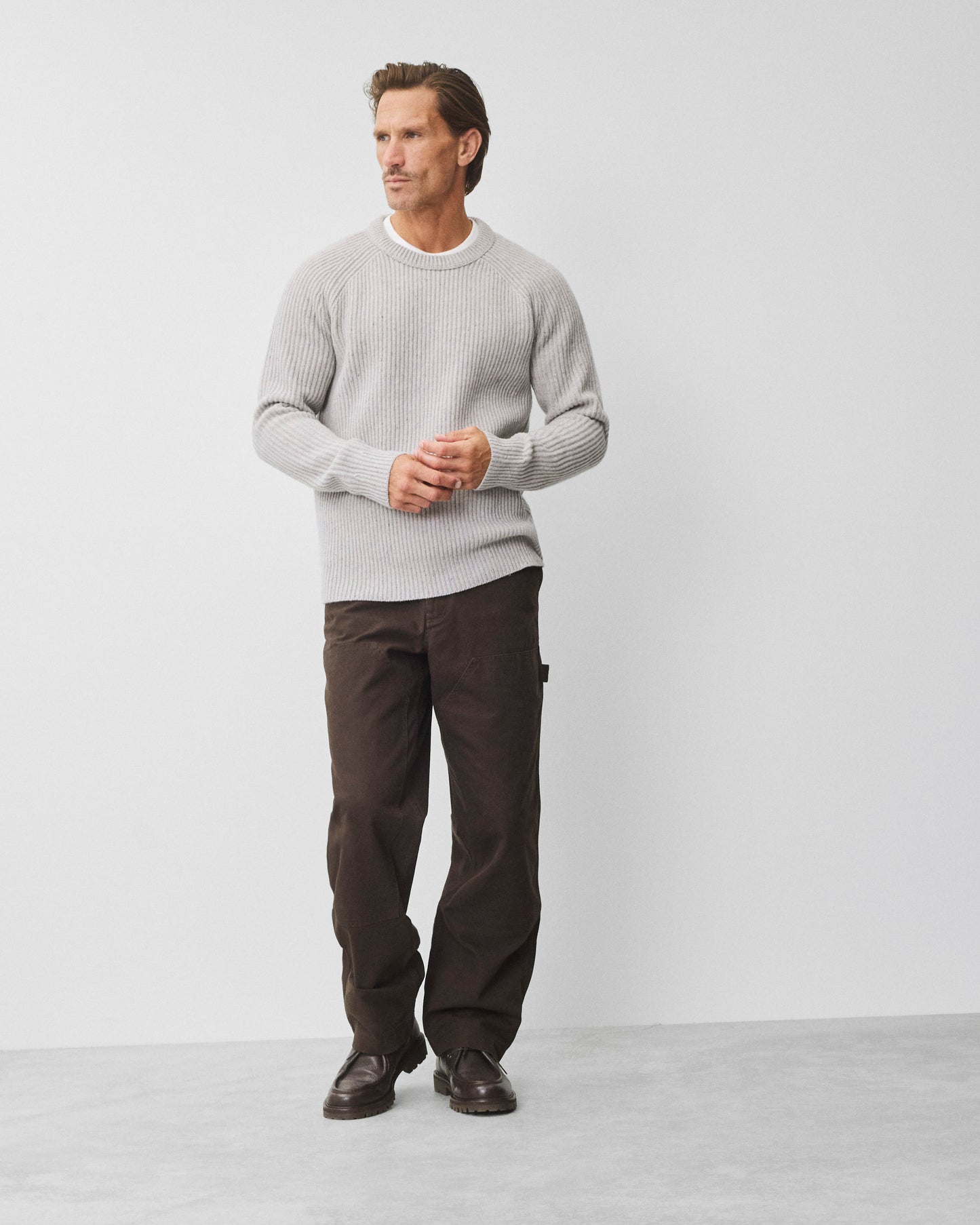 Cotton Canvas Relaxed Double Knee Pant