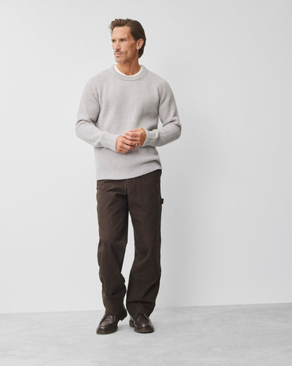 Cotton Canvas Relaxed Double Knee Pant