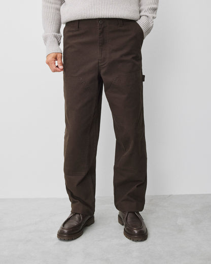 Cotton Canvas Relaxed Double Knee Pant