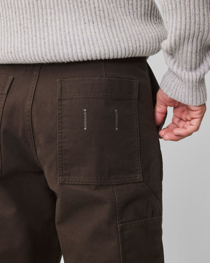 Cotton Canvas Relaxed Double Knee Pant