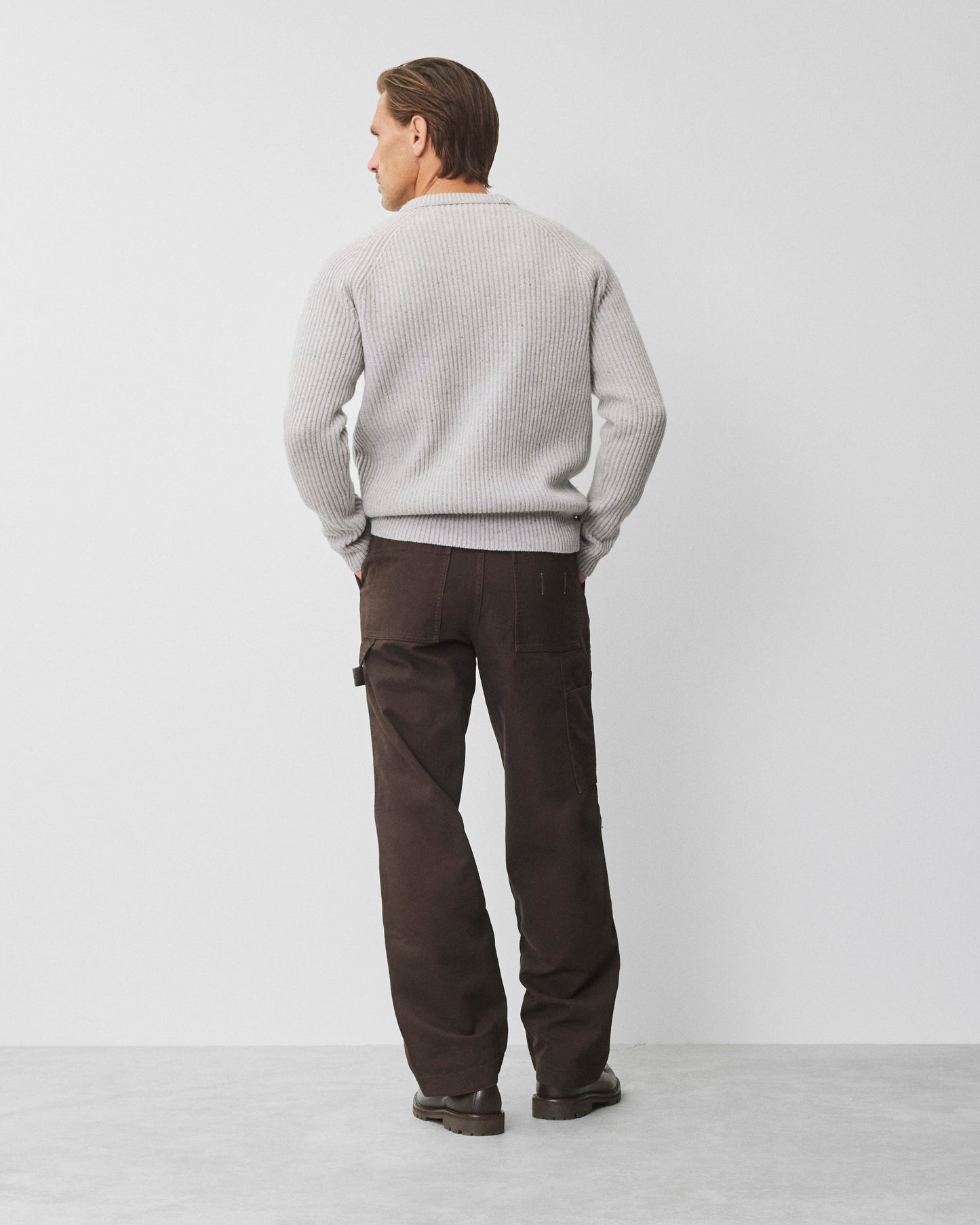 Cotton Canvas Relaxed Double Knee Pant