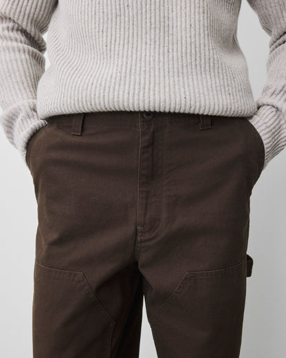 Cotton Canvas Relaxed Double Knee Pant