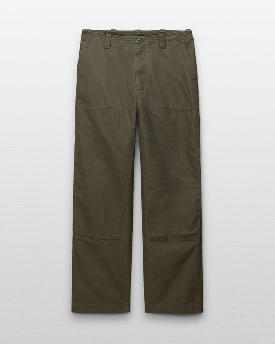 Cotton Canvas Relaxed Double Knee Pant
