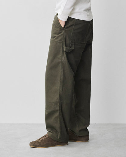Cotton Canvas Relaxed Double Knee Pant