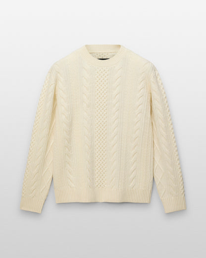 Cable Knit Meridian Crewneck