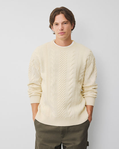 Cable Knit Meridian Crewneck
