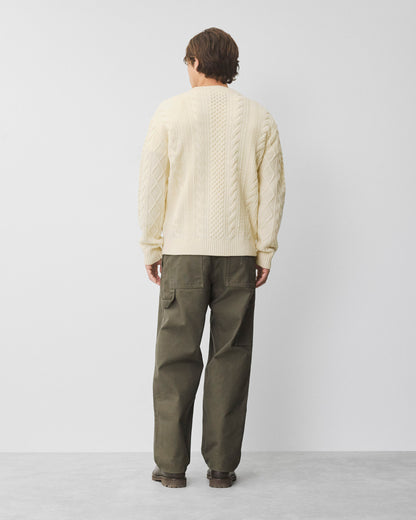 Cable Knit Meridian Crewneck