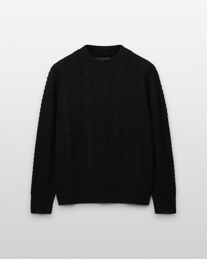 Cable Knit Meridian Crewneck
