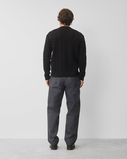 Cable Knit Meridian Crewneck