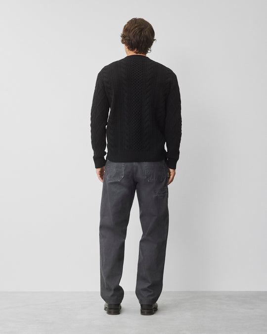 Cable Knit Meridian Crewneck