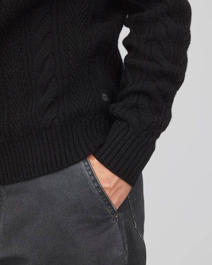 Cable Knit Meridian Crewneck