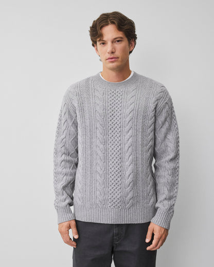Cable Knit Meridian Crewneck