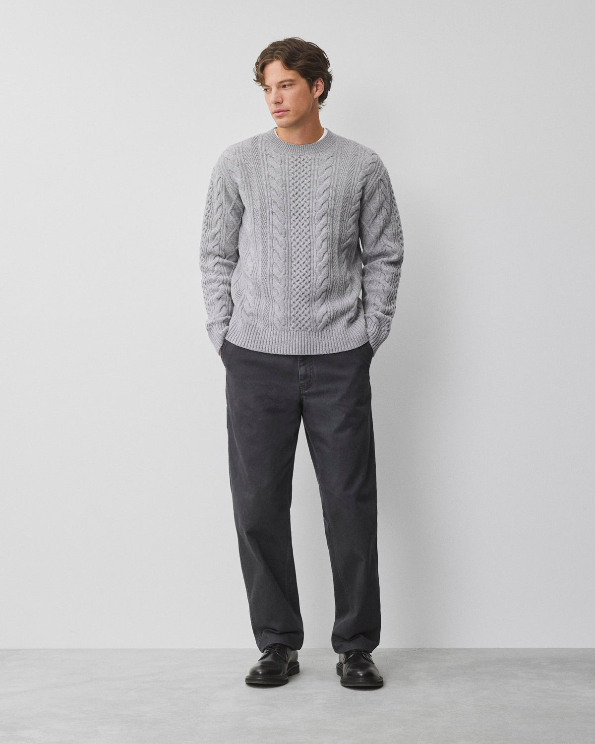 Cable Knit Meridian Crewneck