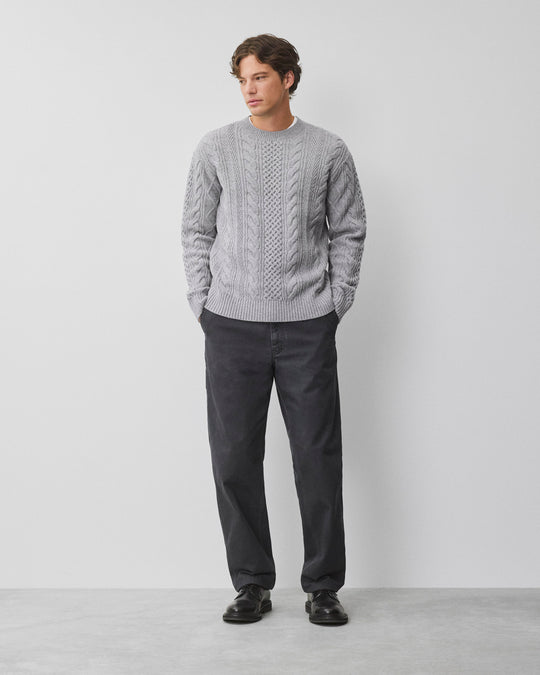 Cable Knit Meridian Crewneck