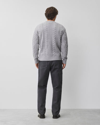 Cable Knit Meridian Crewneck