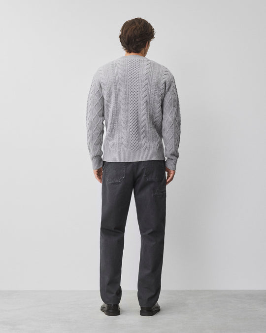 Cable Knit Meridian Crewneck