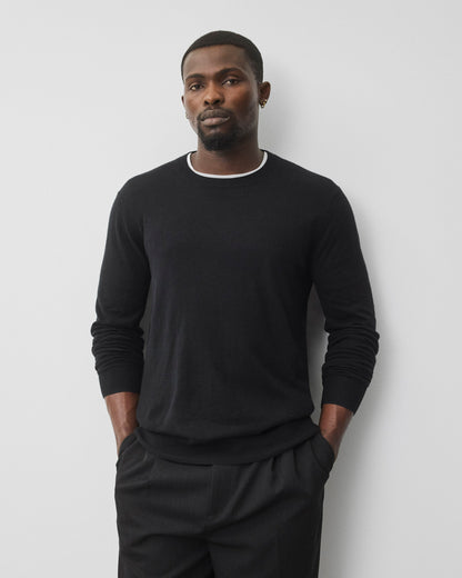 Silk Cashmere Gallery Crewneck