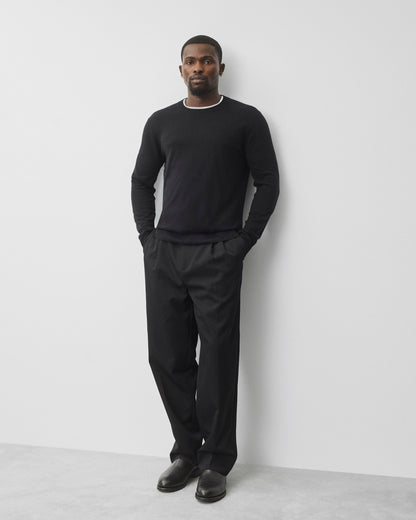 Silk Cashmere Gallery Crewneck