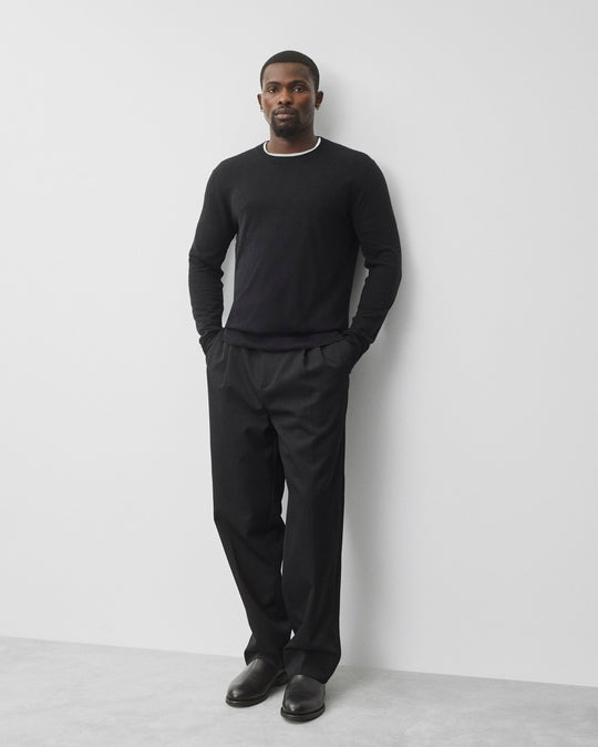 Silk Cashmere Gallery Crewneck