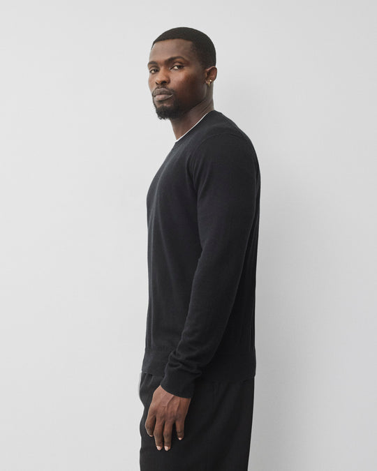 Silk Cashmere Gallery Crewneck
