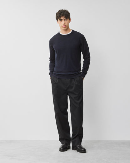 Silk Cashmere Gallery Crewneck