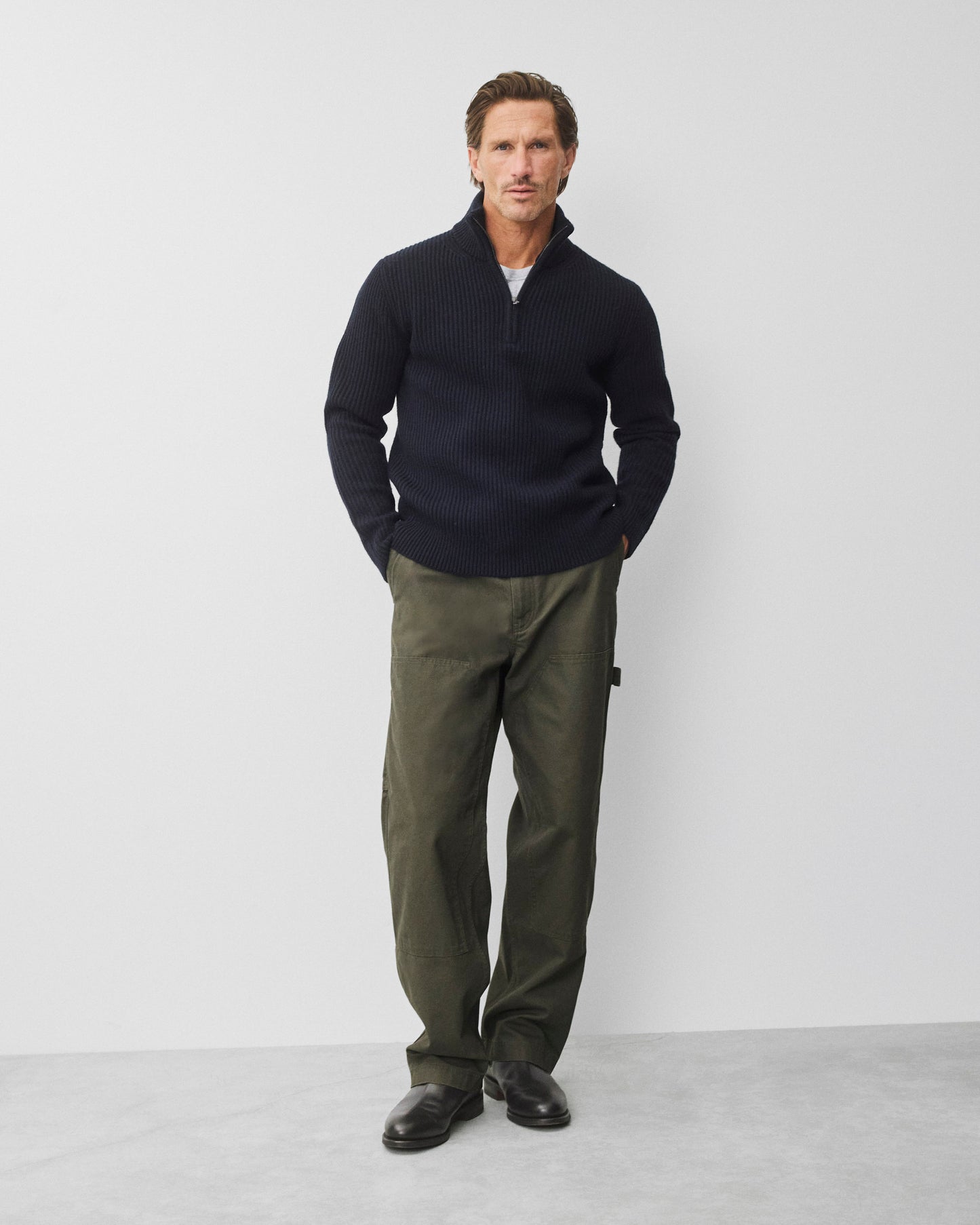 Merino Kenny Quarter Zip