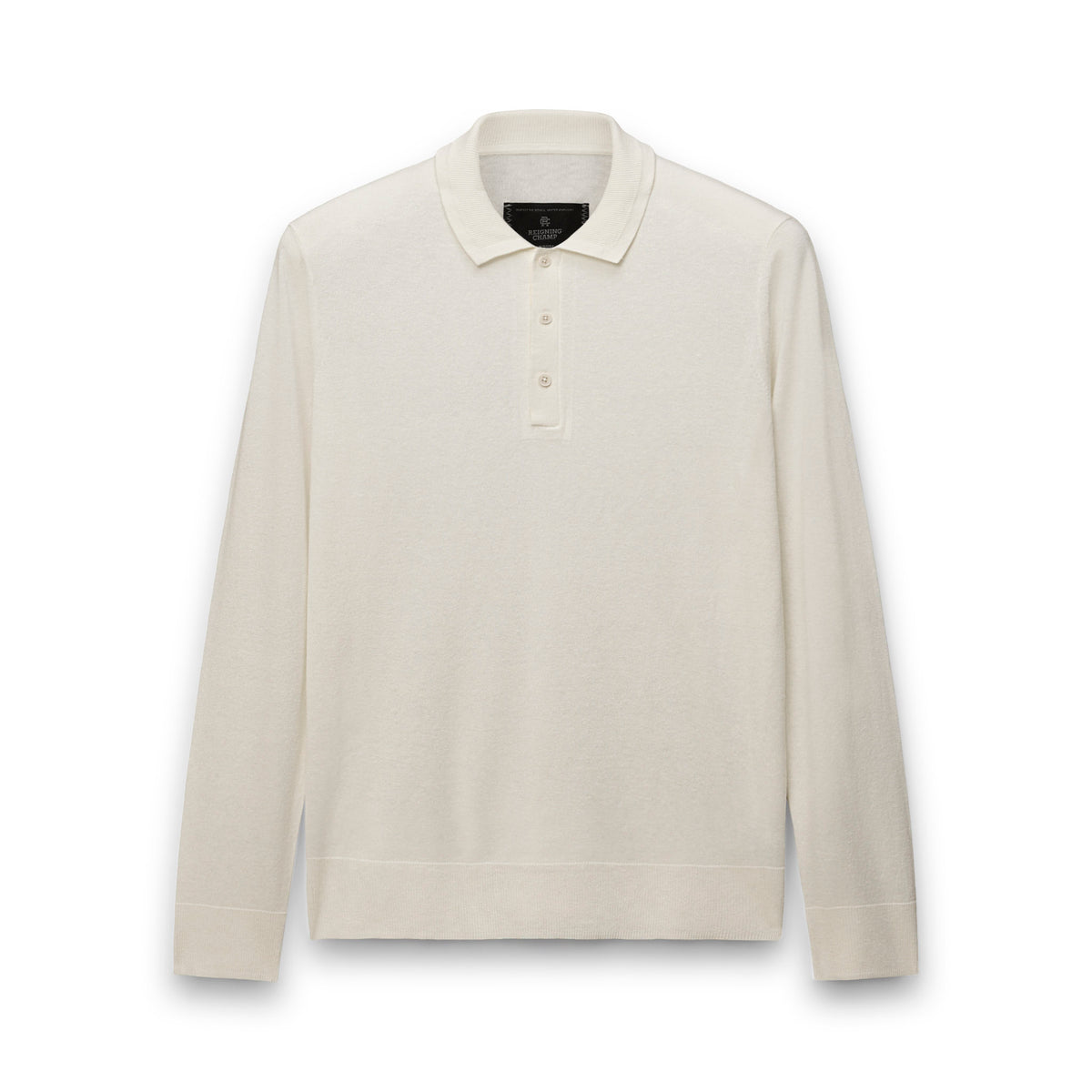 Silk Cashmere Longsleeve Polo