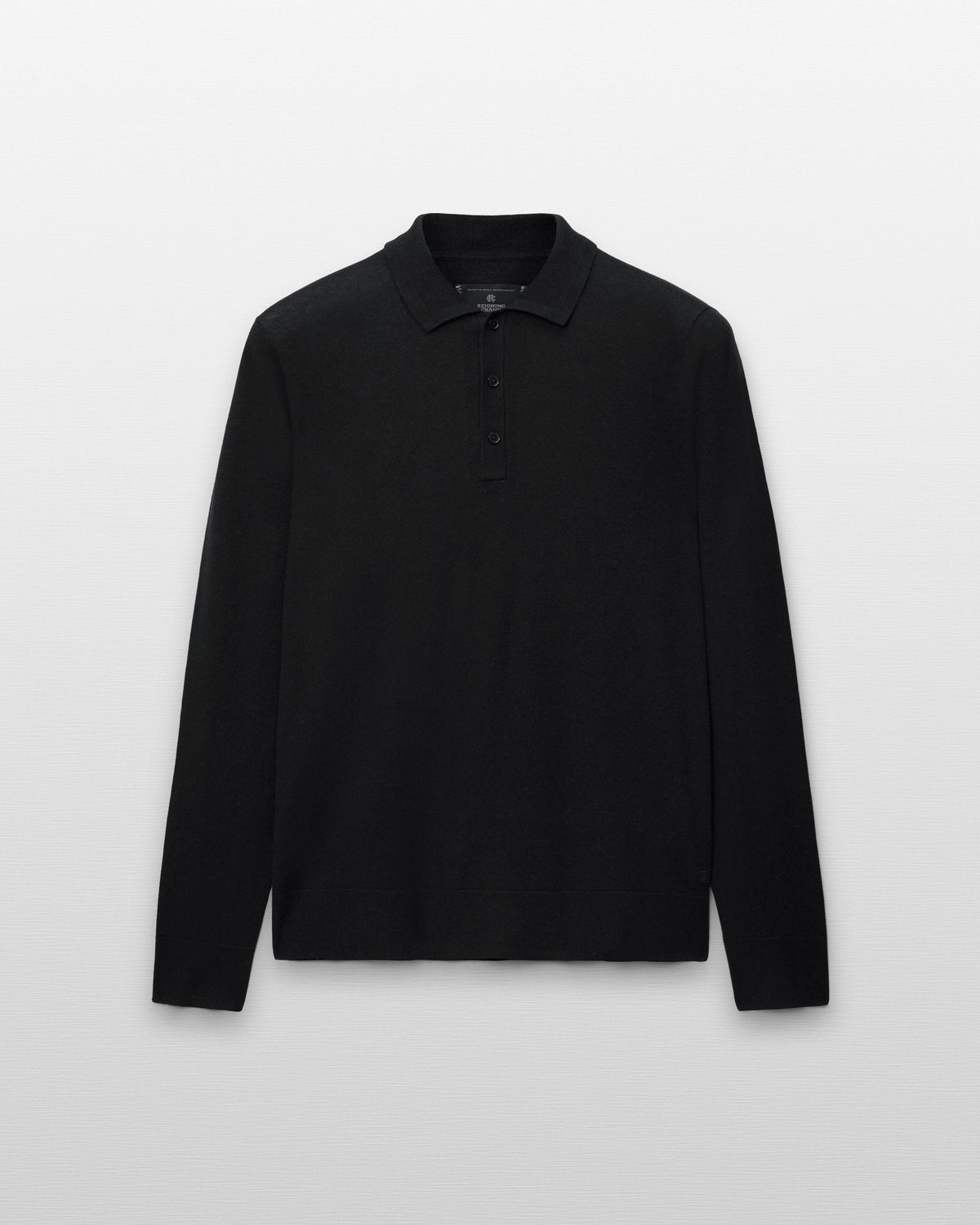 Silk Cashmere Longsleeve Polo