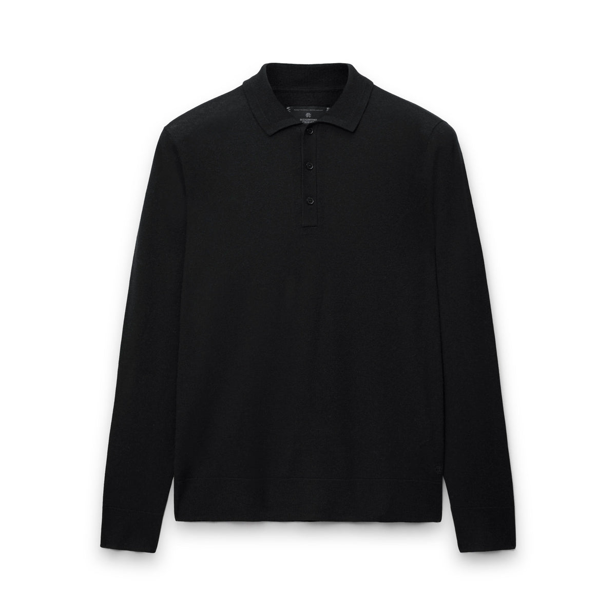 Silk Cashmere Longsleeve Polo