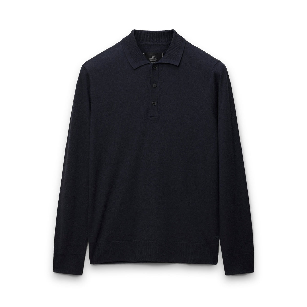 Silk Cashmere Longsleeve Polo