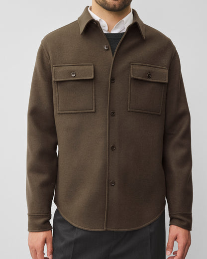 Double Face Wool Concourse Standard Overshirt