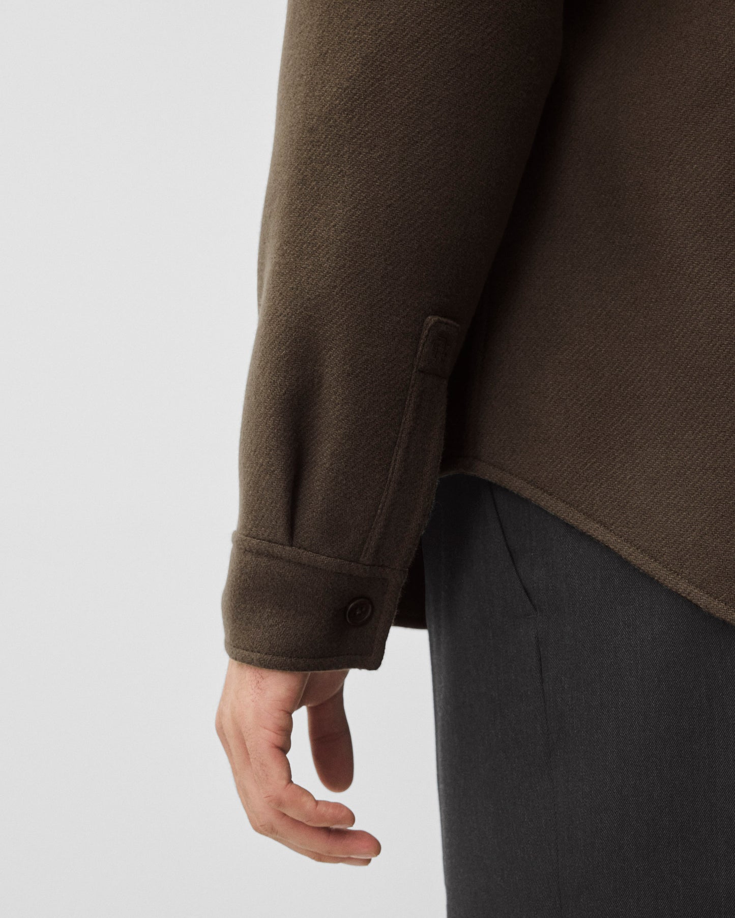 Double Face Wool Concourse Standard Overshirt