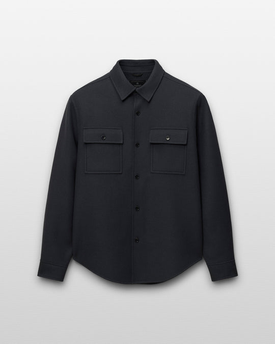 Double Face Wool Concourse Standard Overshirt