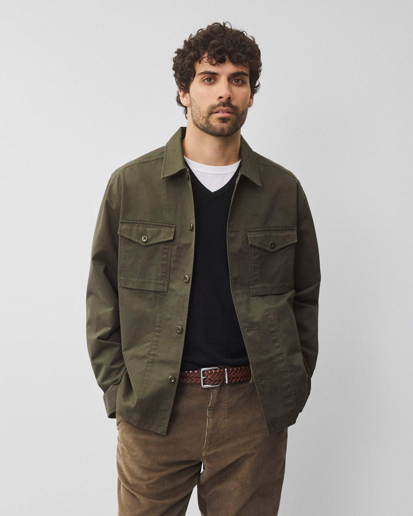 Cotton Chino Keeper Standard Overshirt