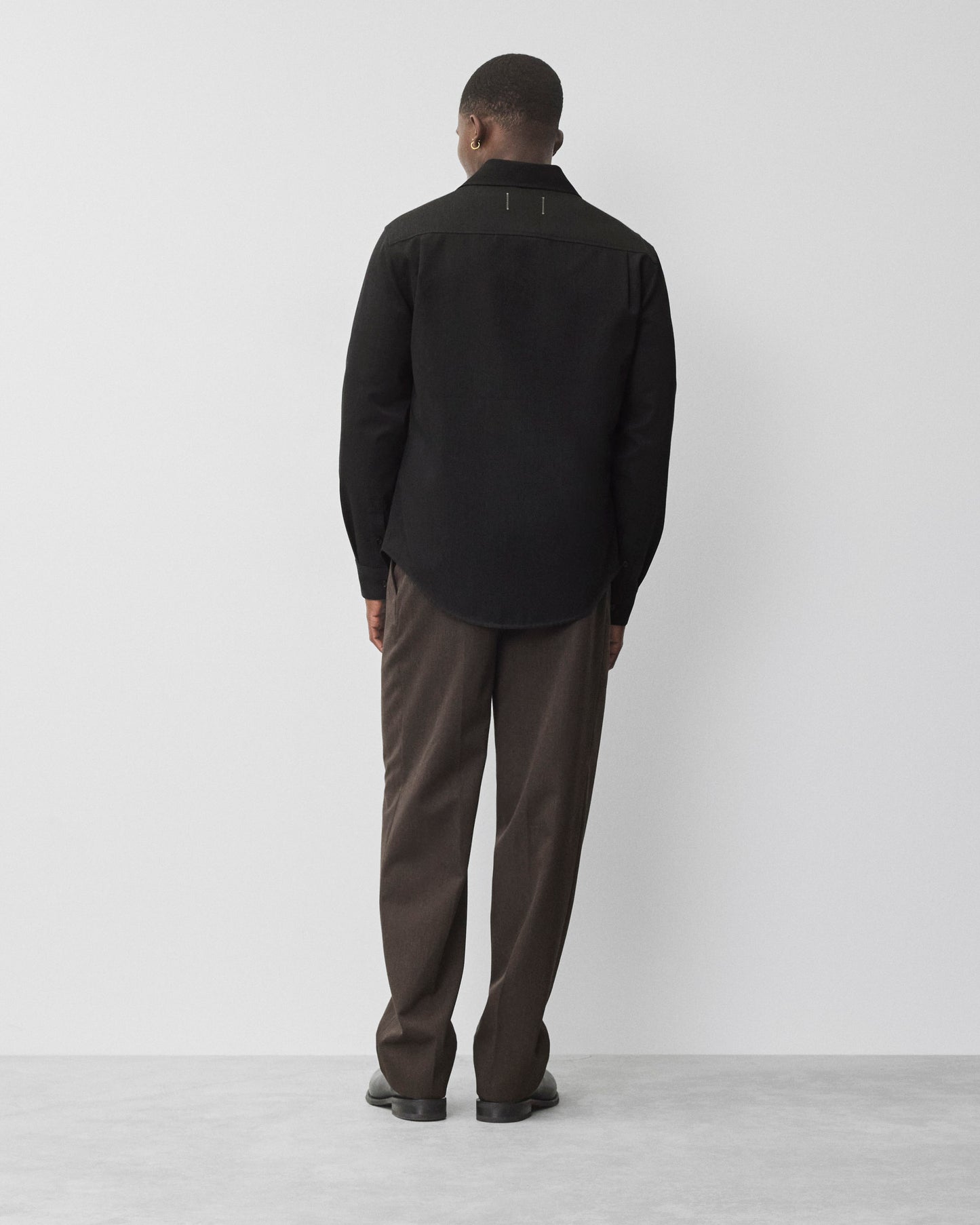 Wool Gabardine Concourse Standard Overshirt
