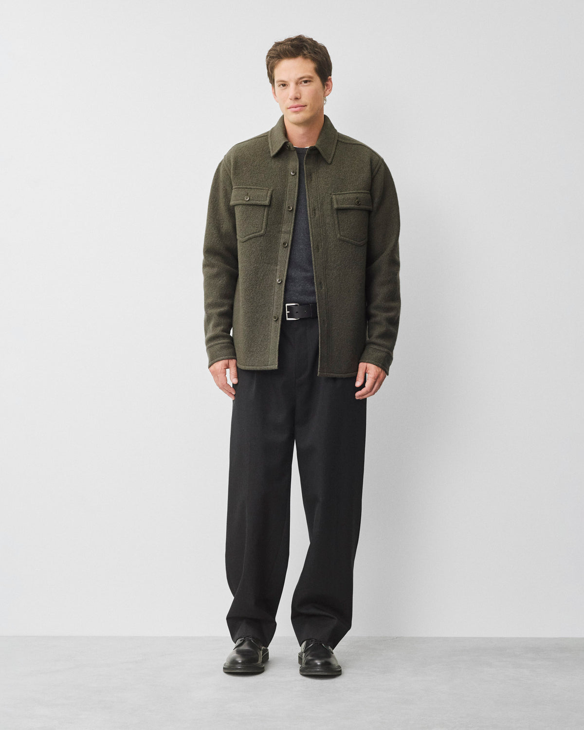 Boiled Wool Warden Standard Overshirt