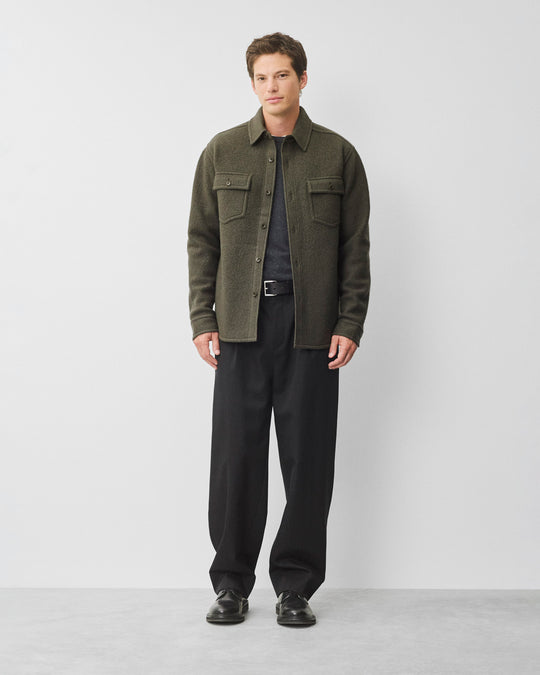 Boiled Wool Warden Standard Overshirt