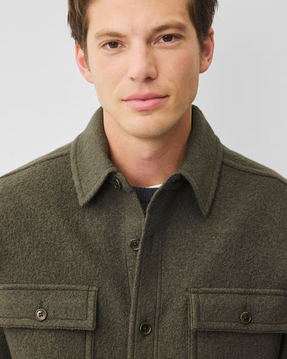 Boiled Wool Warden Standard Overshirt