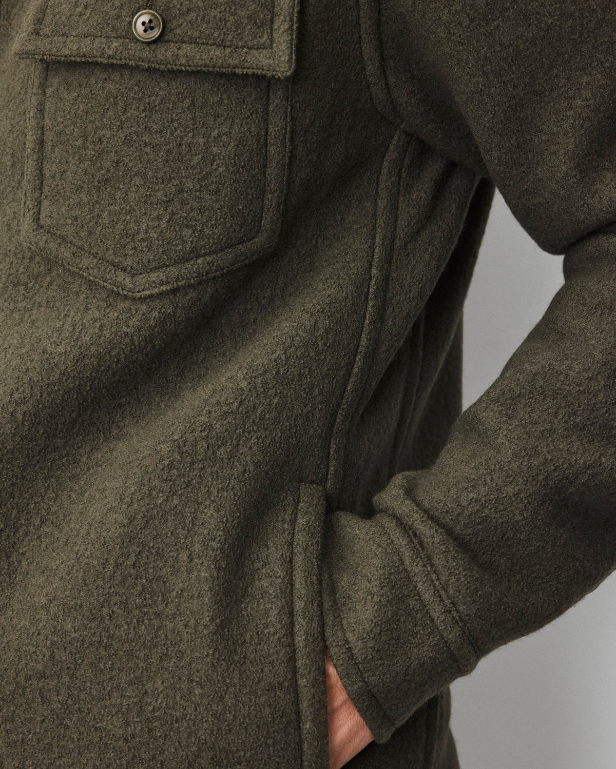 Boiled Wool Warden Standard Overshirt