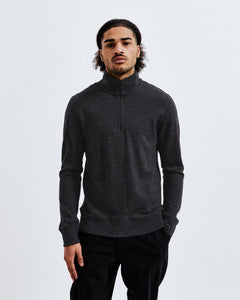 Merino Terry Half Zip