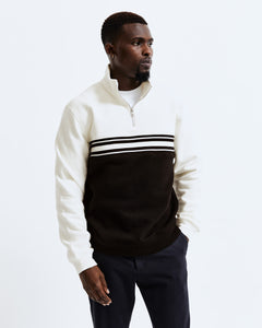 Midweight Fleece Colour Block Quarter Zip