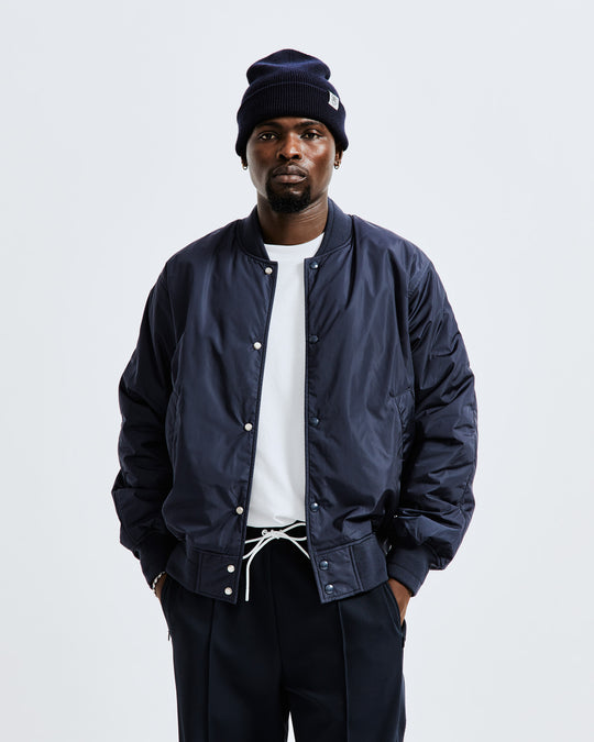 Econyl Satin Nylon Stadium Jacket