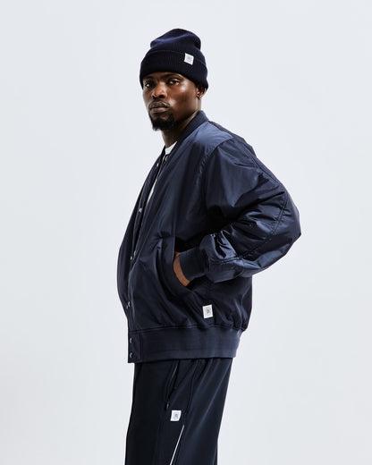 Econyl Satin Nylon Stadium Jacket