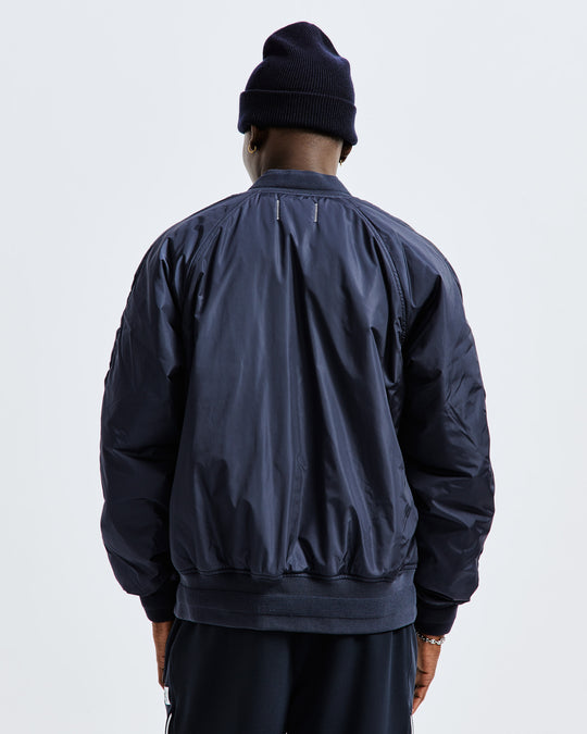 Econyl Satin Nylon Stadium Jacket
