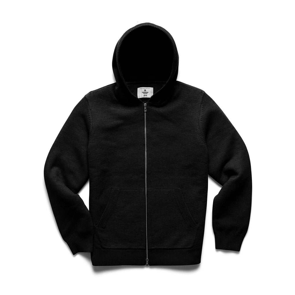 Boiled Wool Bobby Zip Hoodie