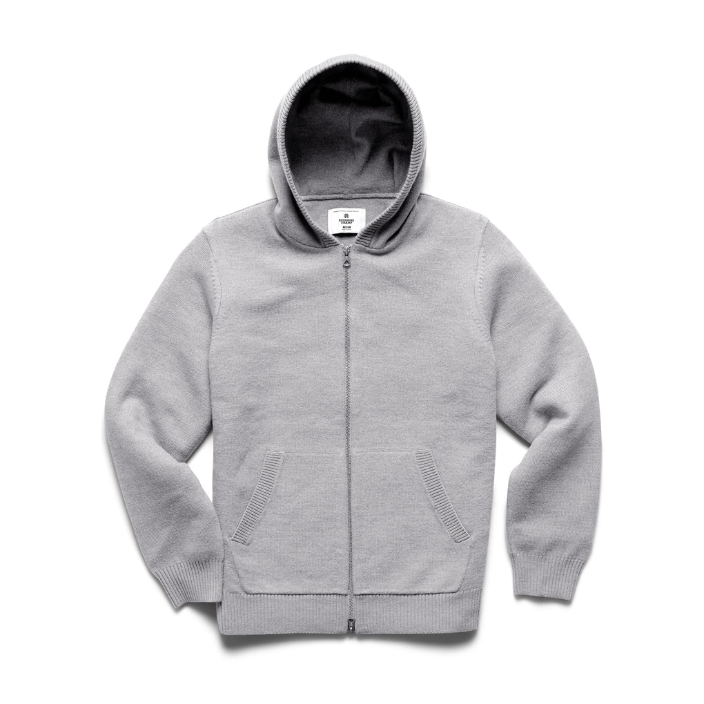 Boiled Wool Bobby Zip Hoodie