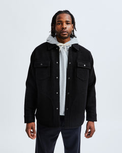 Boiled Wool Warden Overshirt - Vault