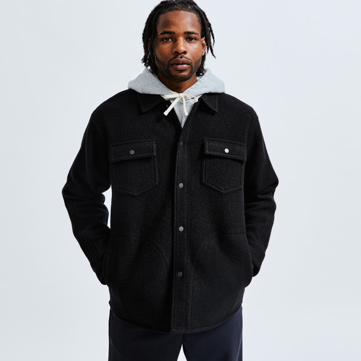 Boiled Wool Warden Overshirt | Reigning Champ